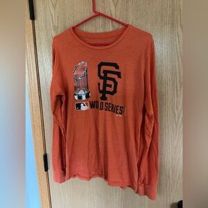 San Francisco Giants World Series 2014, SF BASEBALL T-shirt, orange, vintage, M